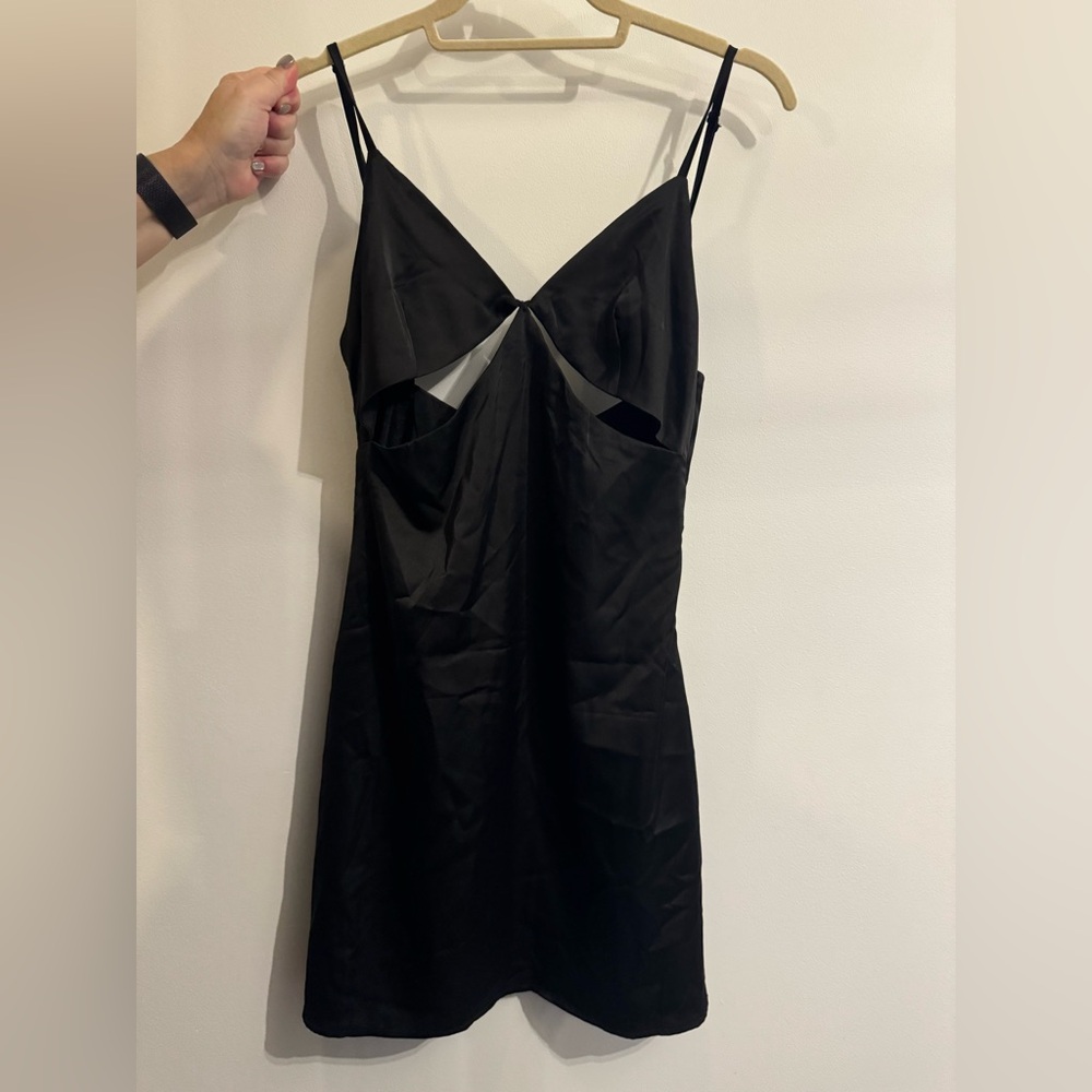 Showpo Black Cut-Out Chemise